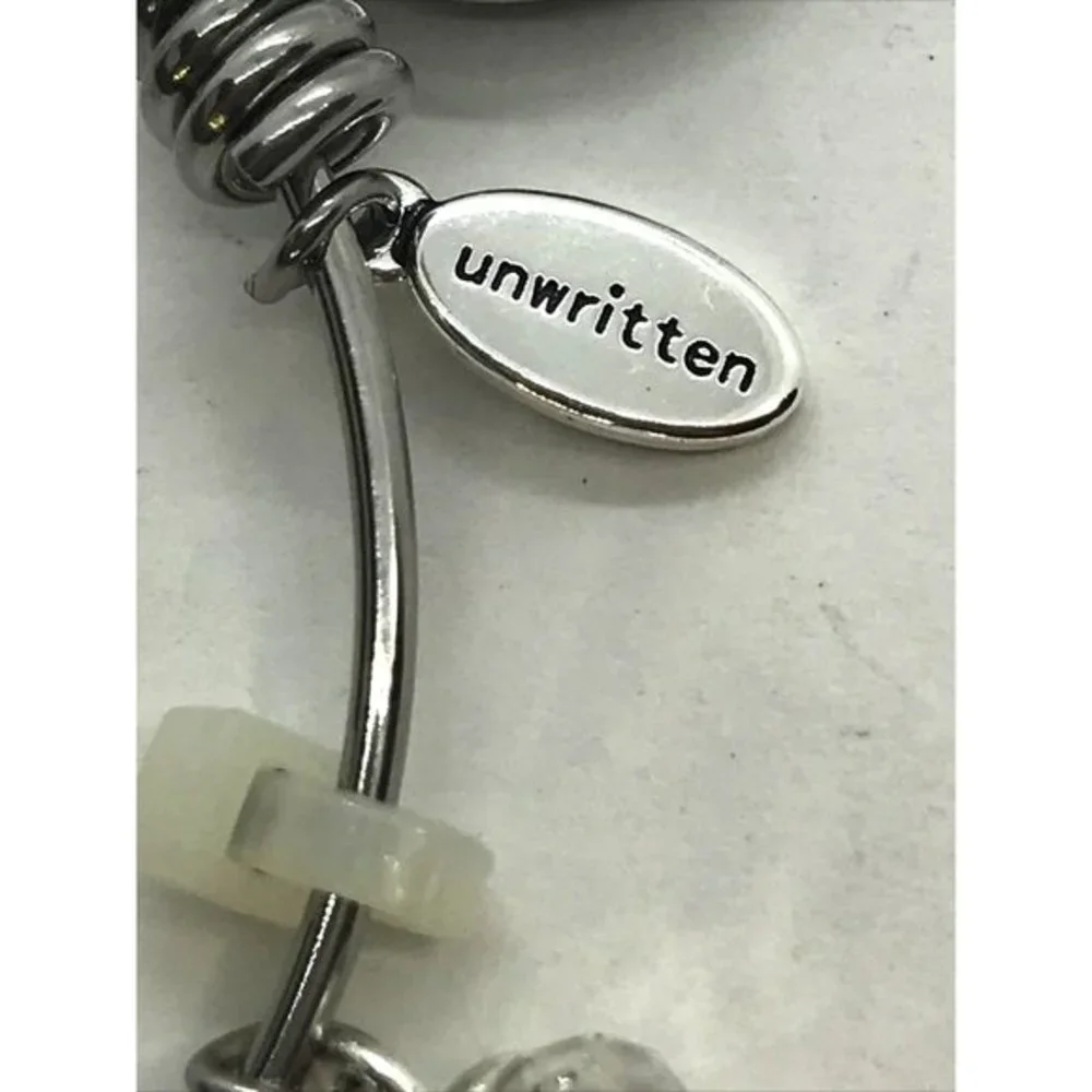 Strong Women, Message Charm Expandable Bangle Bracelet by Unwritten‎